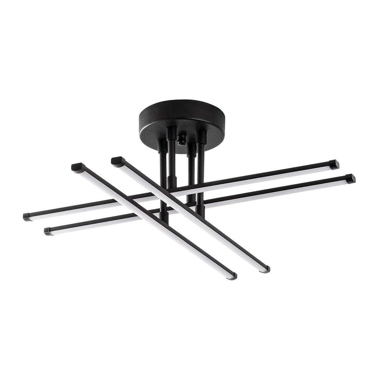 Opviq LED-Deckenleuchte schwarz B/H/T: ca. 61x22x61 cm