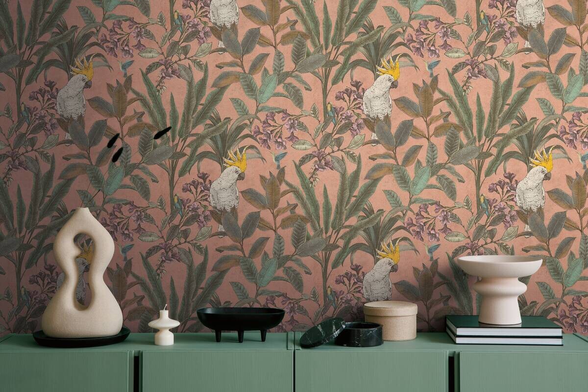 A.S.Creation Vliestapete violett grün B/H/D: ca. 53x1005x8 cm