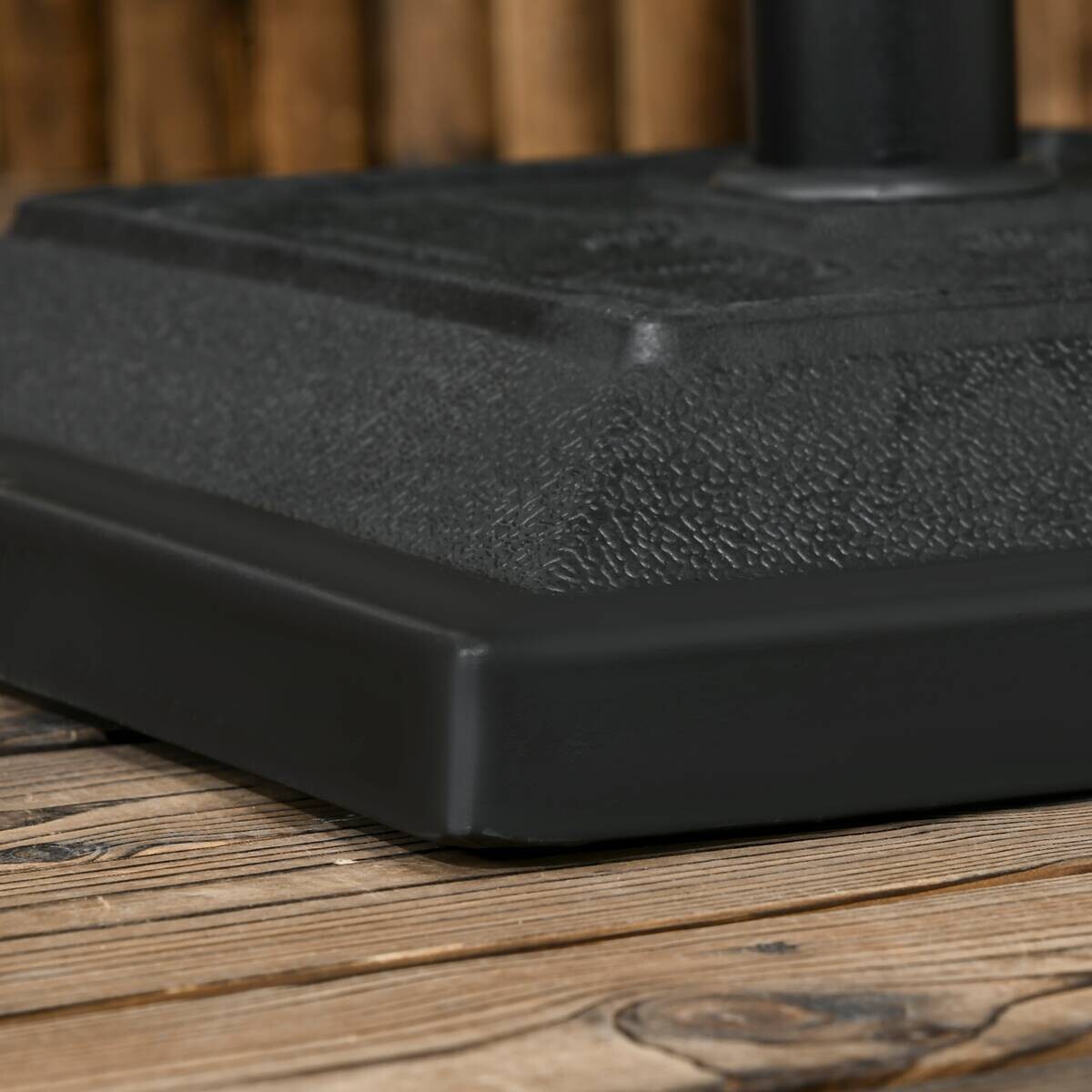 Outsunny Schirmständer schwarz Polypropylen B/H/L: ca. 44x44x33 cm