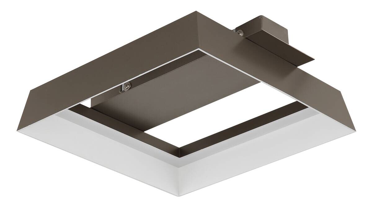 GLOBO Deckenleuchte kaffee Kunststoff Metall B/H/L: ca. 24x7,5x26 cm 1 Brennstellen
