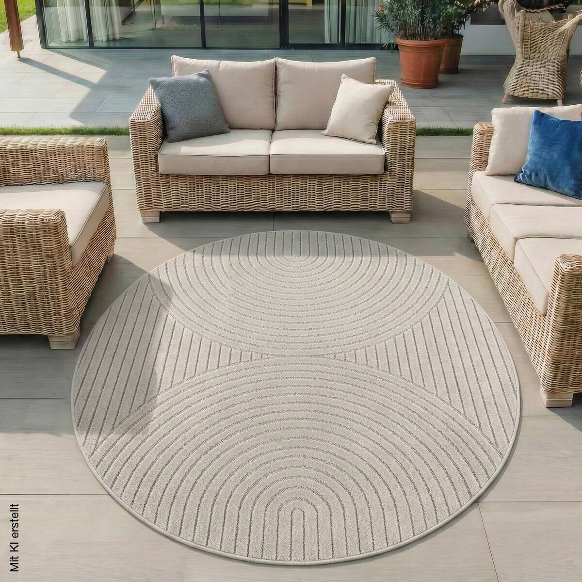 Ayyildiz Flachwebteppich NOVA creme D: ca. 200 cm