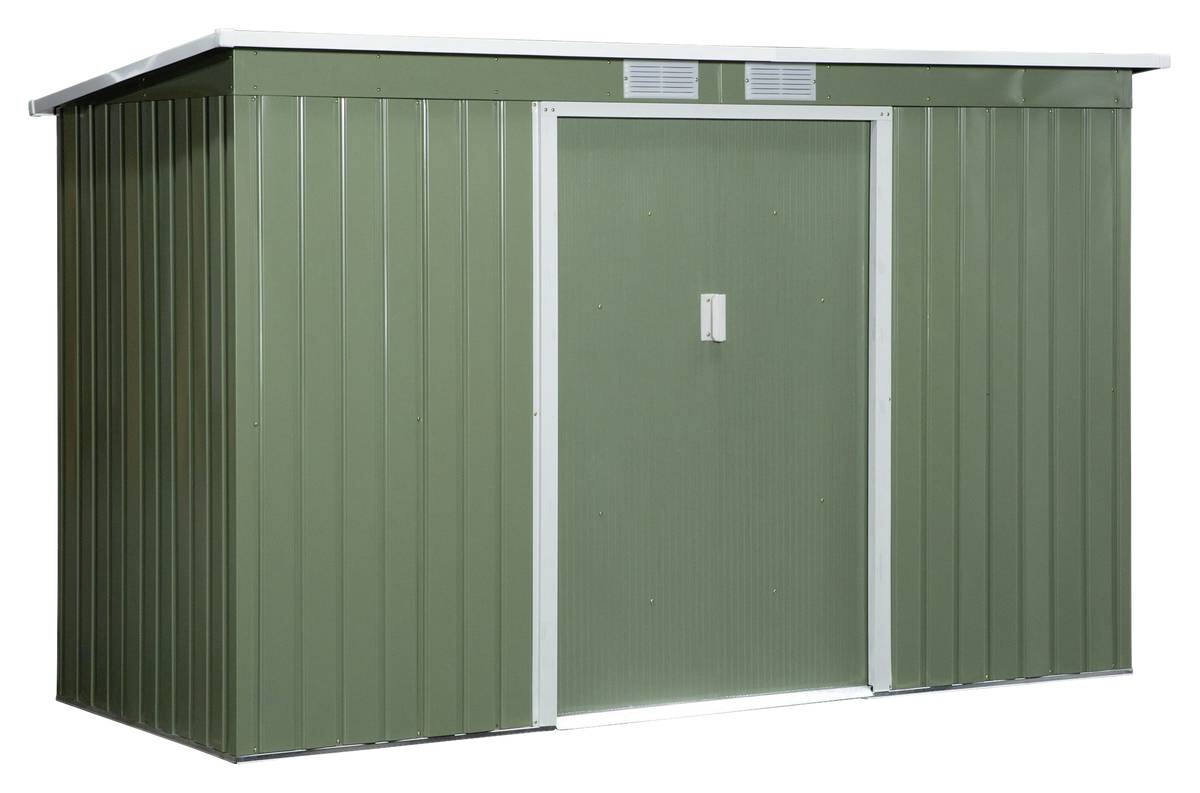 Outsunny Gartenschrank grün Stahl B/H/T: ca. 277x173x130 cm