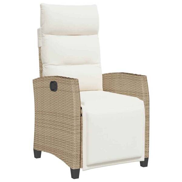 vidaXL Gartensessel beige Polyester B/H/L: ca. 58x94x65 cm