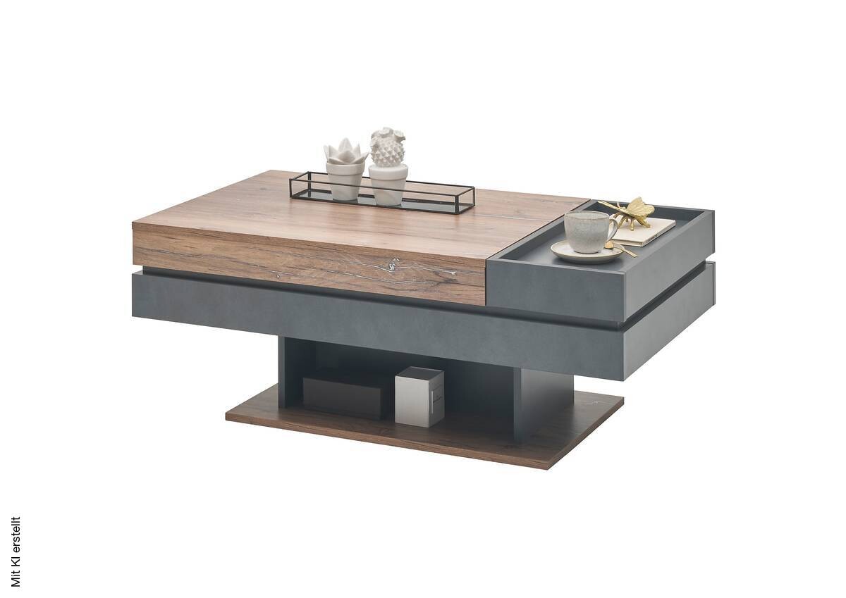 Couchtisch Kathi Eiche Matera Nachbildung B/H/T: ca. 110x43x60 cm