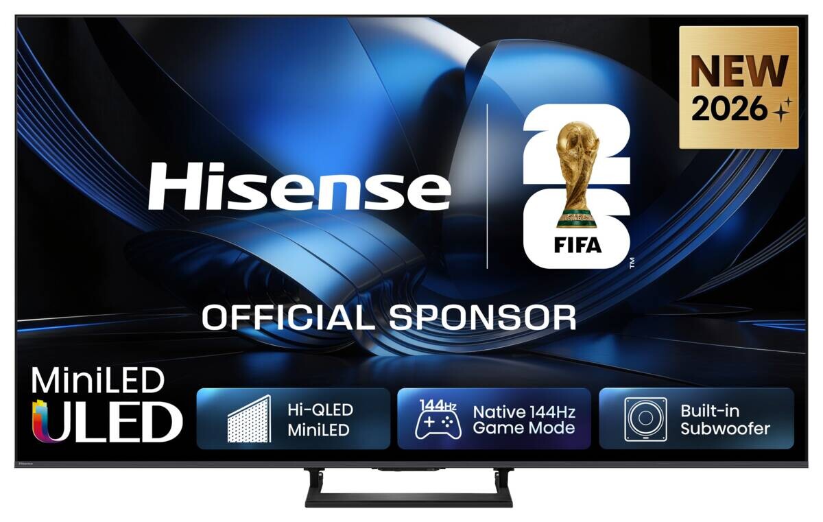Hisense Mini-LED-Fernseher 55U7SE B/H: ca. 123x77 cm