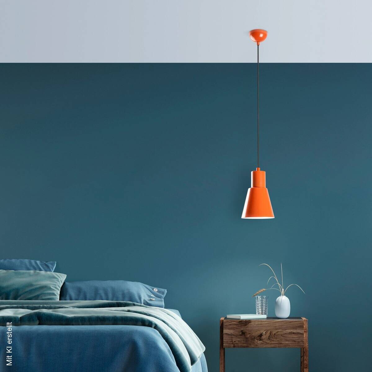 Opviq Pendelleuchte orange B/H/T: ca. 14x114x14 cm E27 1 Brennstellen