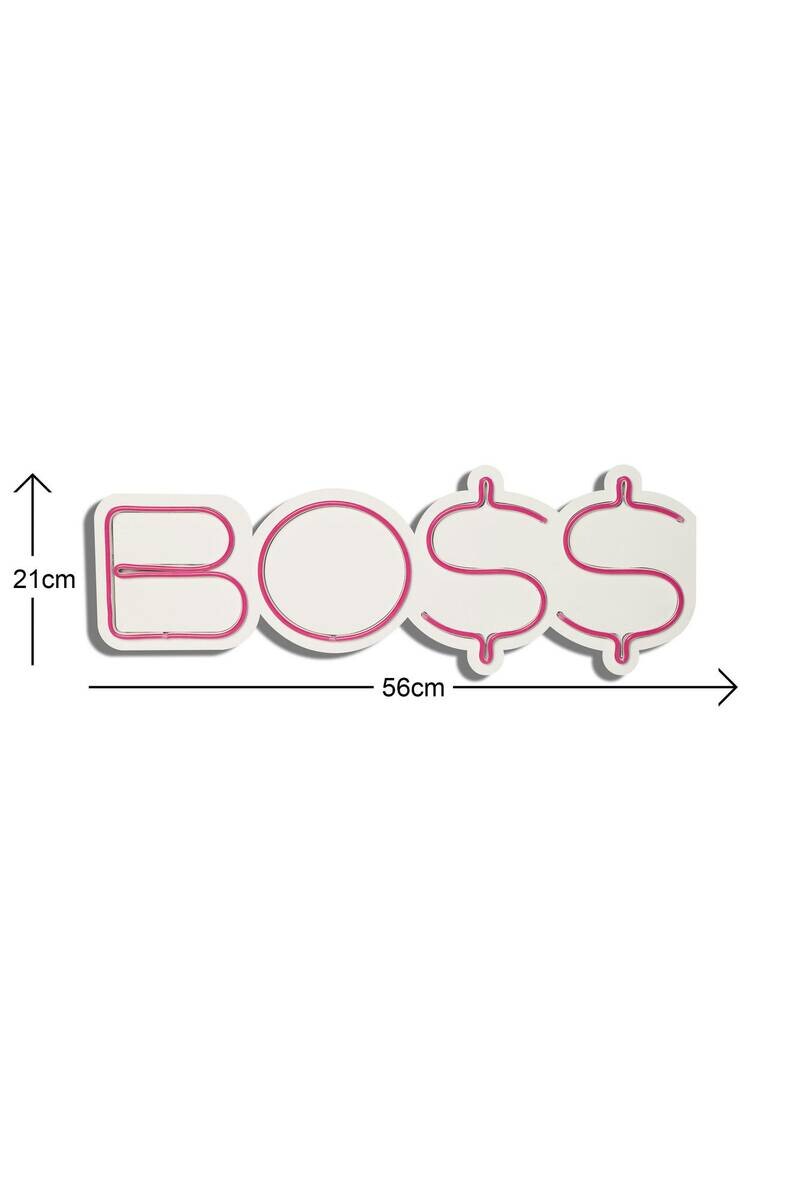Opviq LED-Wandleuchte rot PVC B/H/T/L: ca. 56x21x2x56 cm