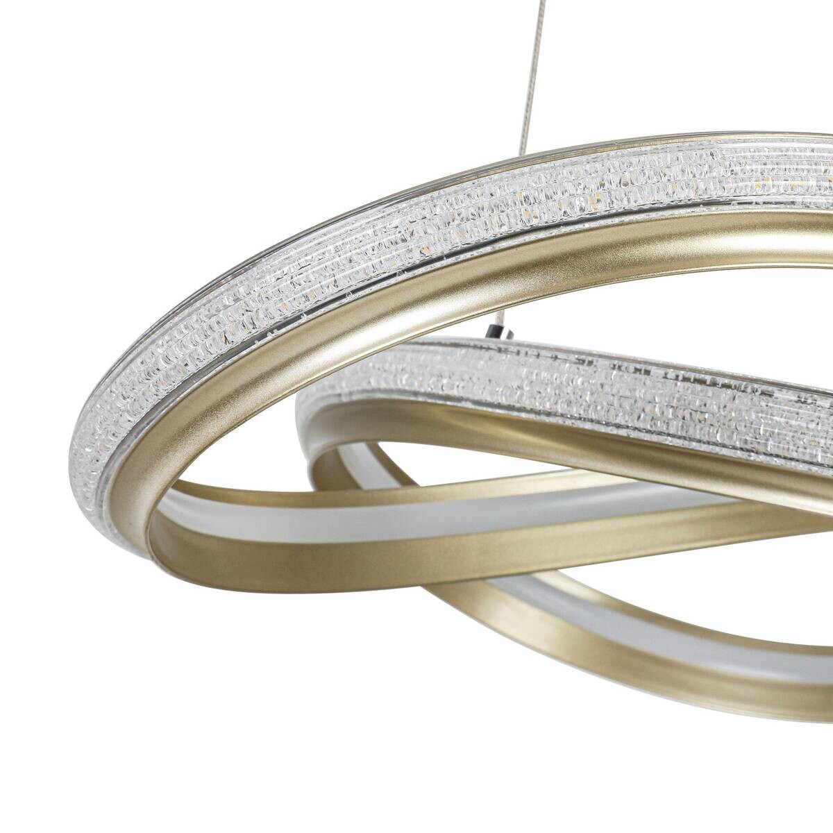 Nolo LED-Pendelleuchte Clara champagner B/H/L: ca. 50x120x50 cm