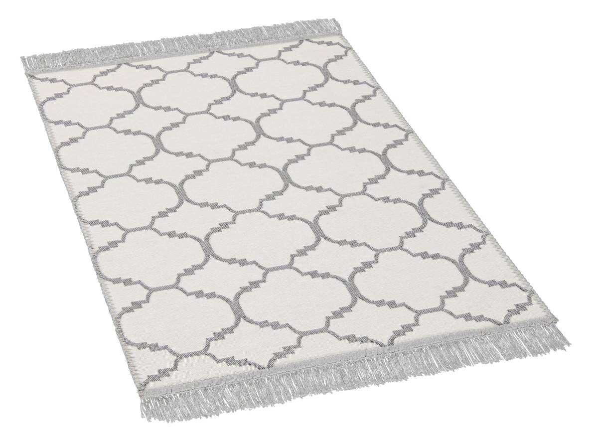 Teppich Boho Kilim schwarz B/L: ca. 60x90 cm