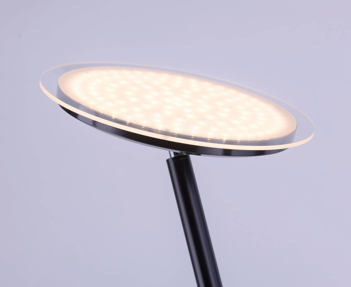 Just Light Stehlampe HANS 11729-18 schwarz Kunststoff Eisen H/D: ca. 181x30 cm 1 Brennstellen