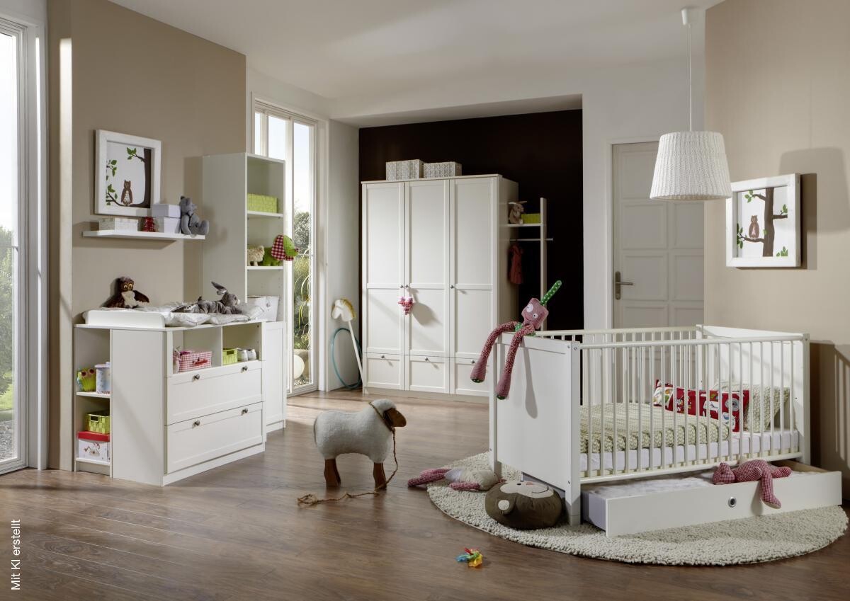 Babybett Filou Alpinweiß Liegefläche B/L: ca. 70x140 cm