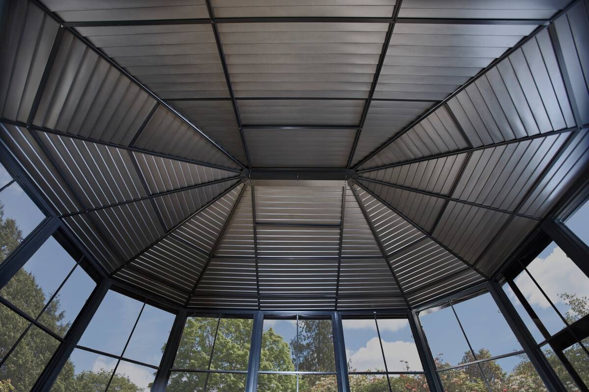 Sojag Kaltwintergarten Charleston anthrazit Aluminium B/H/T: ca. 594x281x384 cm