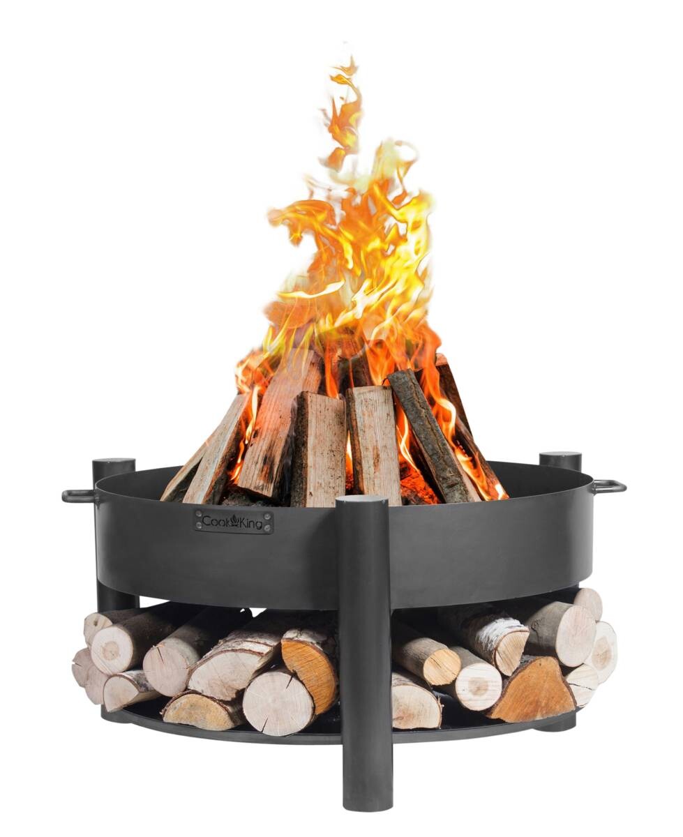 CookKing Feuerschale Montana 60 schwarz Stahl B/H/T: ca. 68x45x68 cm