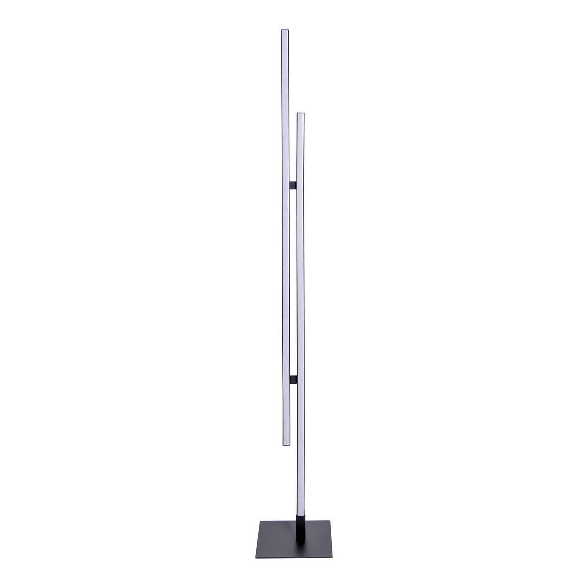 Näve Leuchten Stehlampe 2069722 schwarz Metall Kunststoff B/H/T: ca. 13x130x13 cm 2 Brennstellen