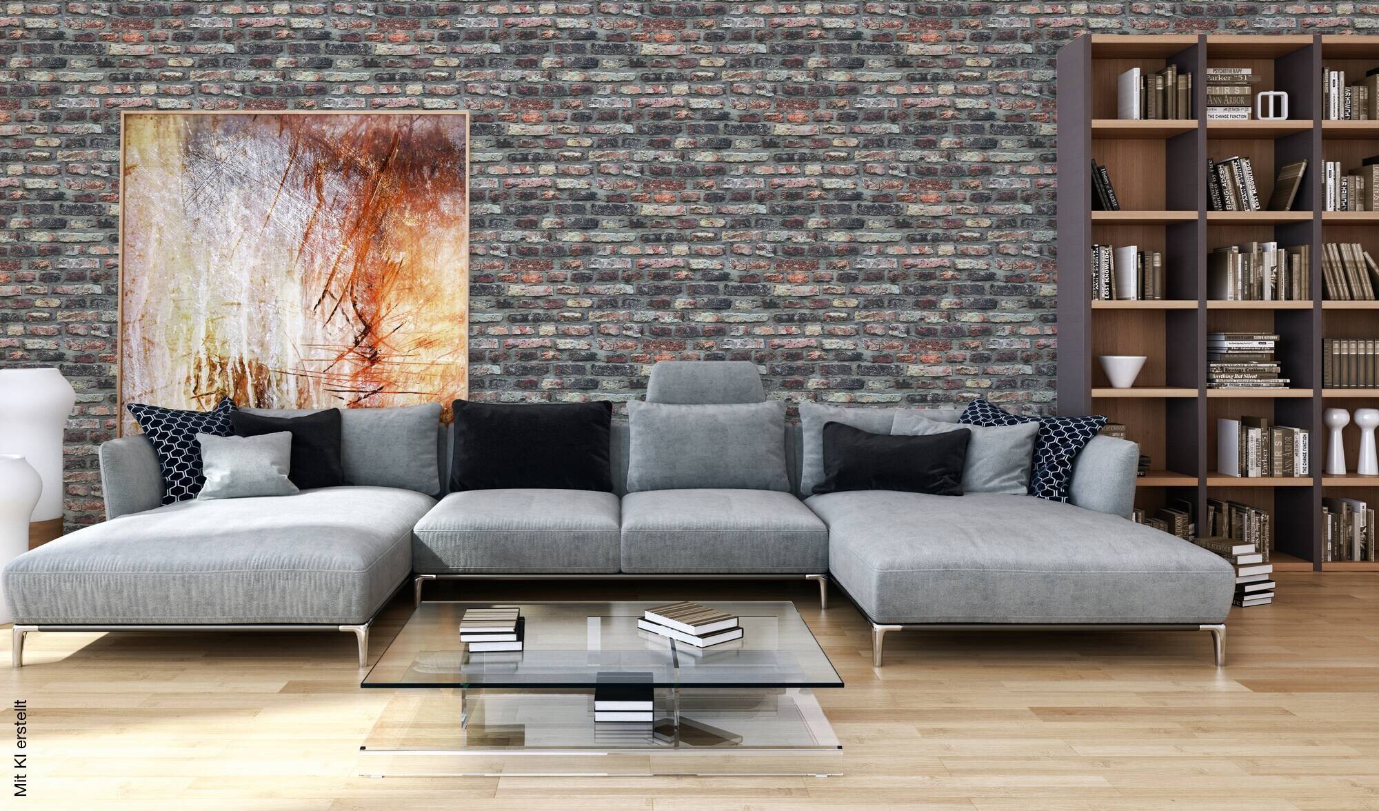 A.S.Creation Vliestapete beige grau B/H/D: ca. 53x1005x8,5 cm