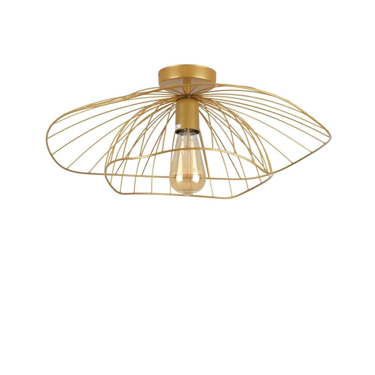 Opviq Deckenleuchte gold B/H/T: ca. 52x20x52 cm E27 1 Brennstellen
