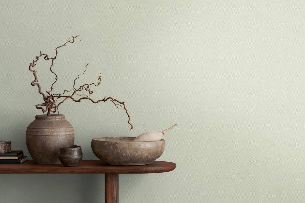 A.S.Creation Vliestapete hellgrün B/H/D: ca. 53x1005x9,3 cm