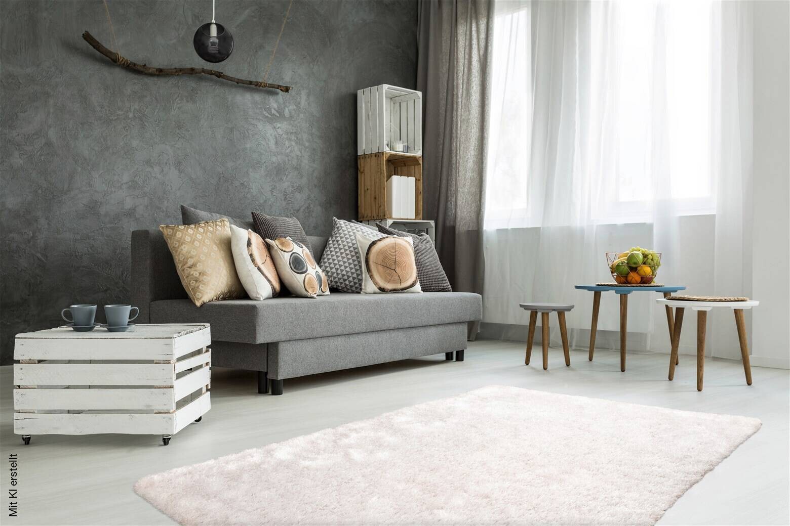 Kayoom Hochflorteppich Diamond 725 puderrosa B/H/L: ca. 120x4x170 cm