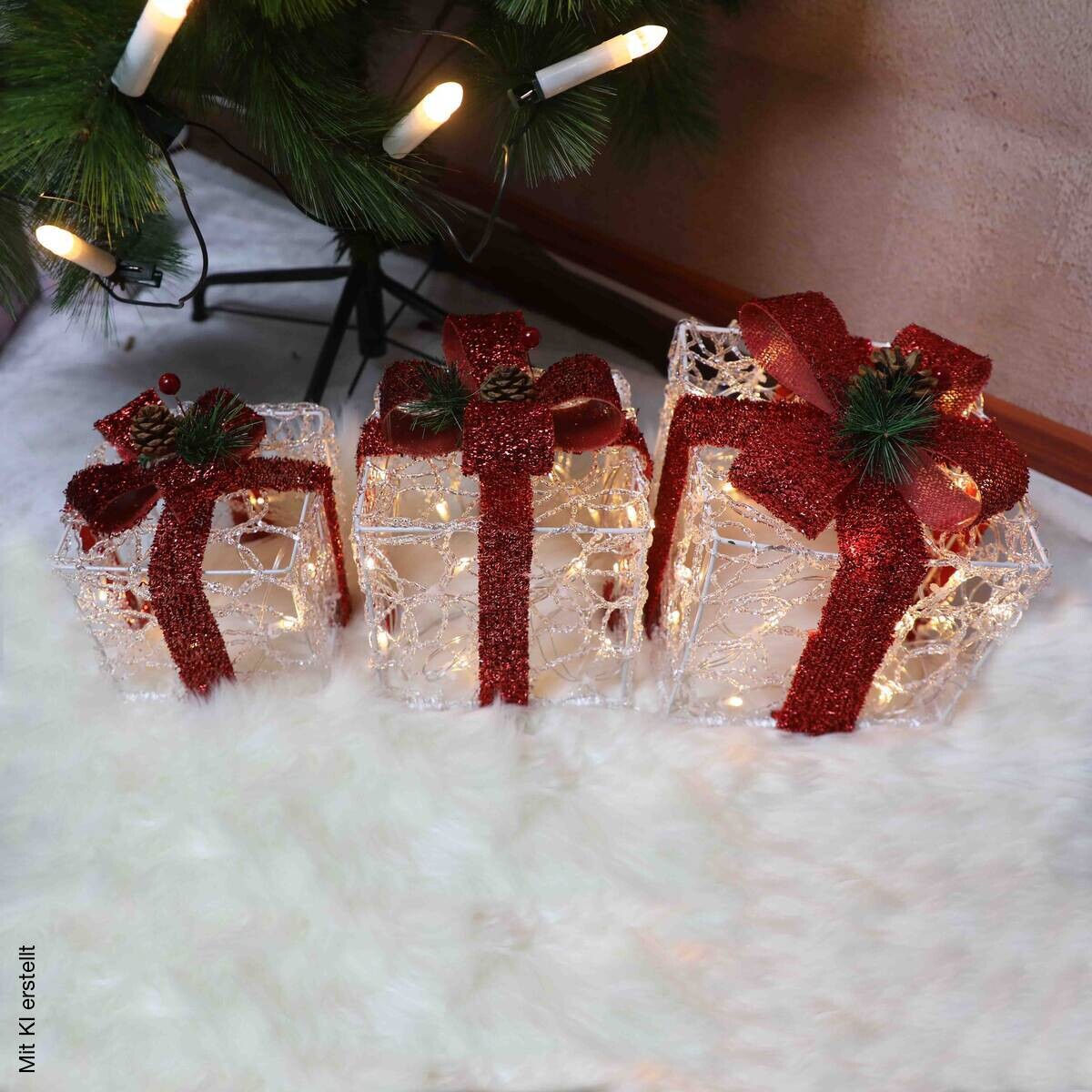 POCOline LED-Geschenkbox warmweiß Kunststoff