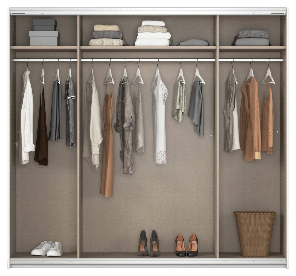 Kleiderschrank Altera Alpinweiß B/H/T: ca. 226x211x62 cm