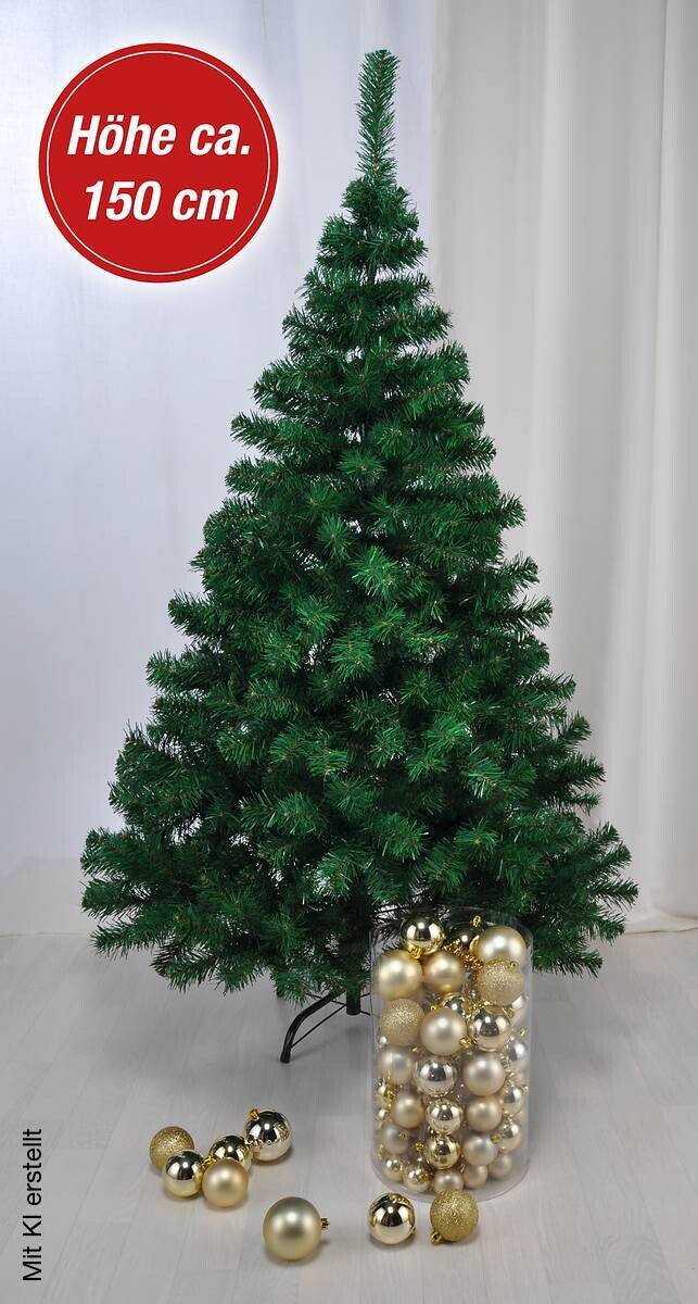 HI Weihnachtsbaum grün Kunststoff H: ca. 150 cm