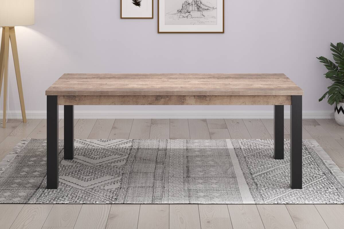 Tisch Emile Eiche Tabak Nachbildung B/H/T: ca. 200x77x90 cm