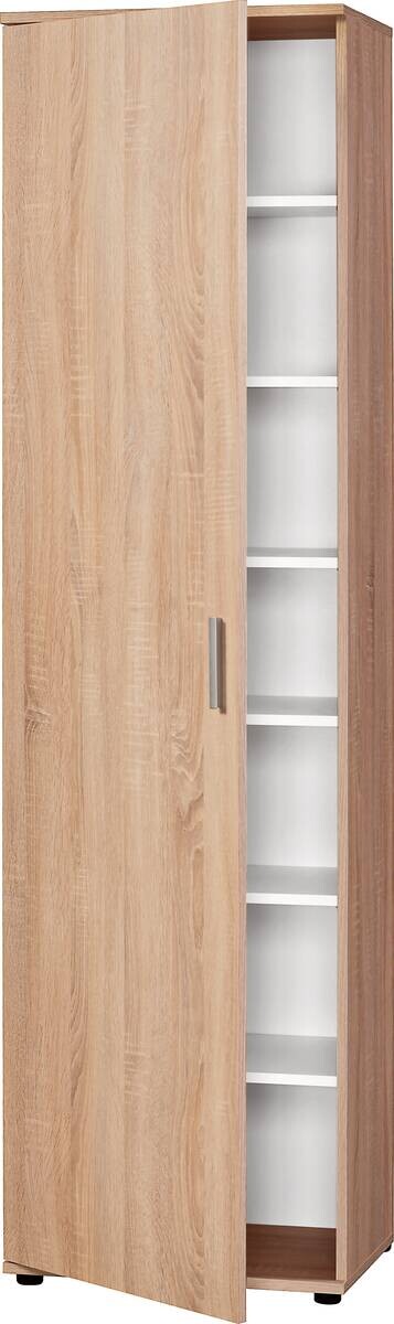 Mehrzweckschrank Kreta weiß B/H/T: ca. 50x184x34,5 cm | weiß | 50,00/184,00/34,50 cm