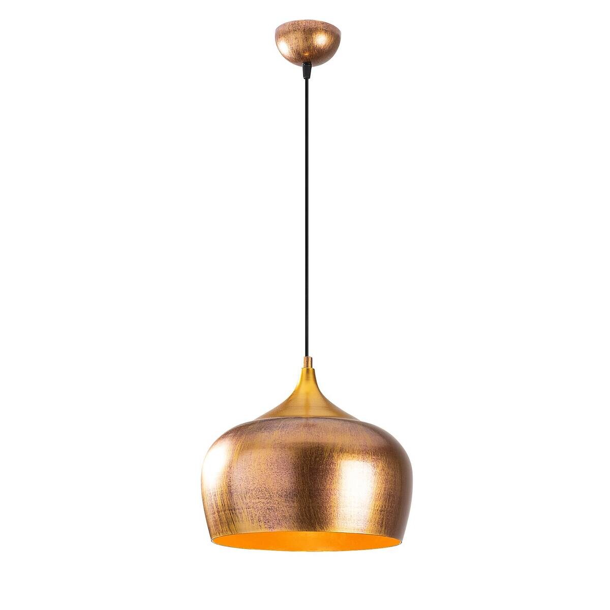 Opviq Pendelleuchte Berceste gold Metall B/H/T/L/D: ca. 30x123x30x30x30 cm E27 1 Brennstellen