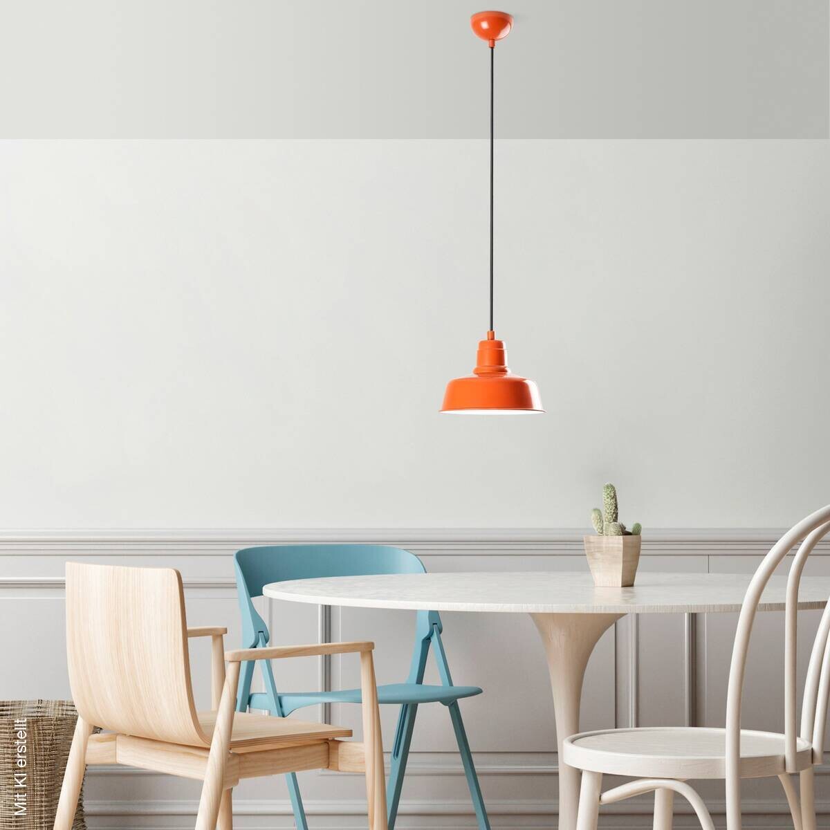 Opviq Pendelleuchte orange B/H/T: ca. 19x108x19 cm E27 1 Brennstellen