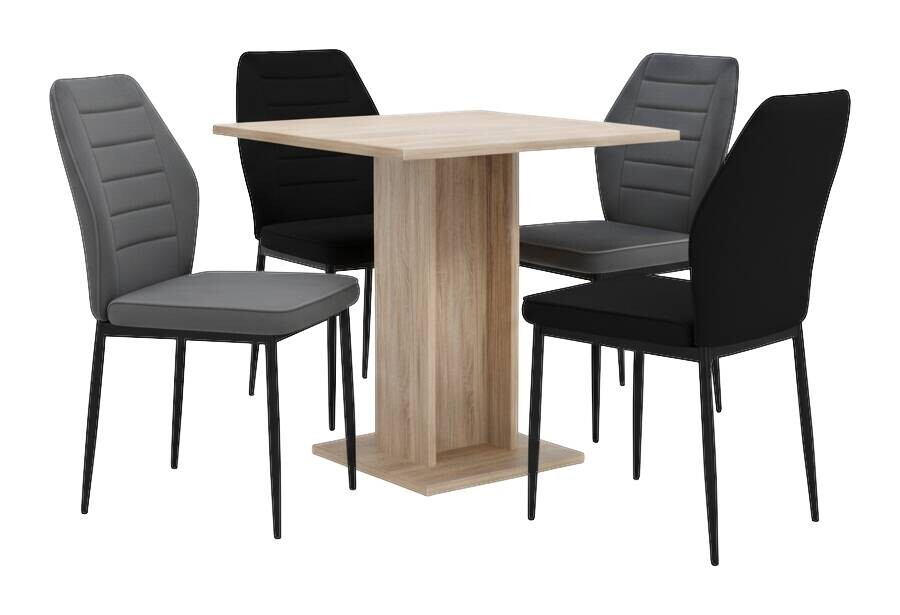 Stuhl Jimmy dunkelgrau Samtoptik B/H/T: ca. 42x87,5x57 cm