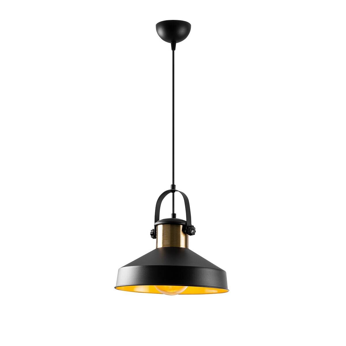Opviq Pendelleuchte schwarz B/H/T: ca. 35x134x35 cm E27 1 Brennstellen