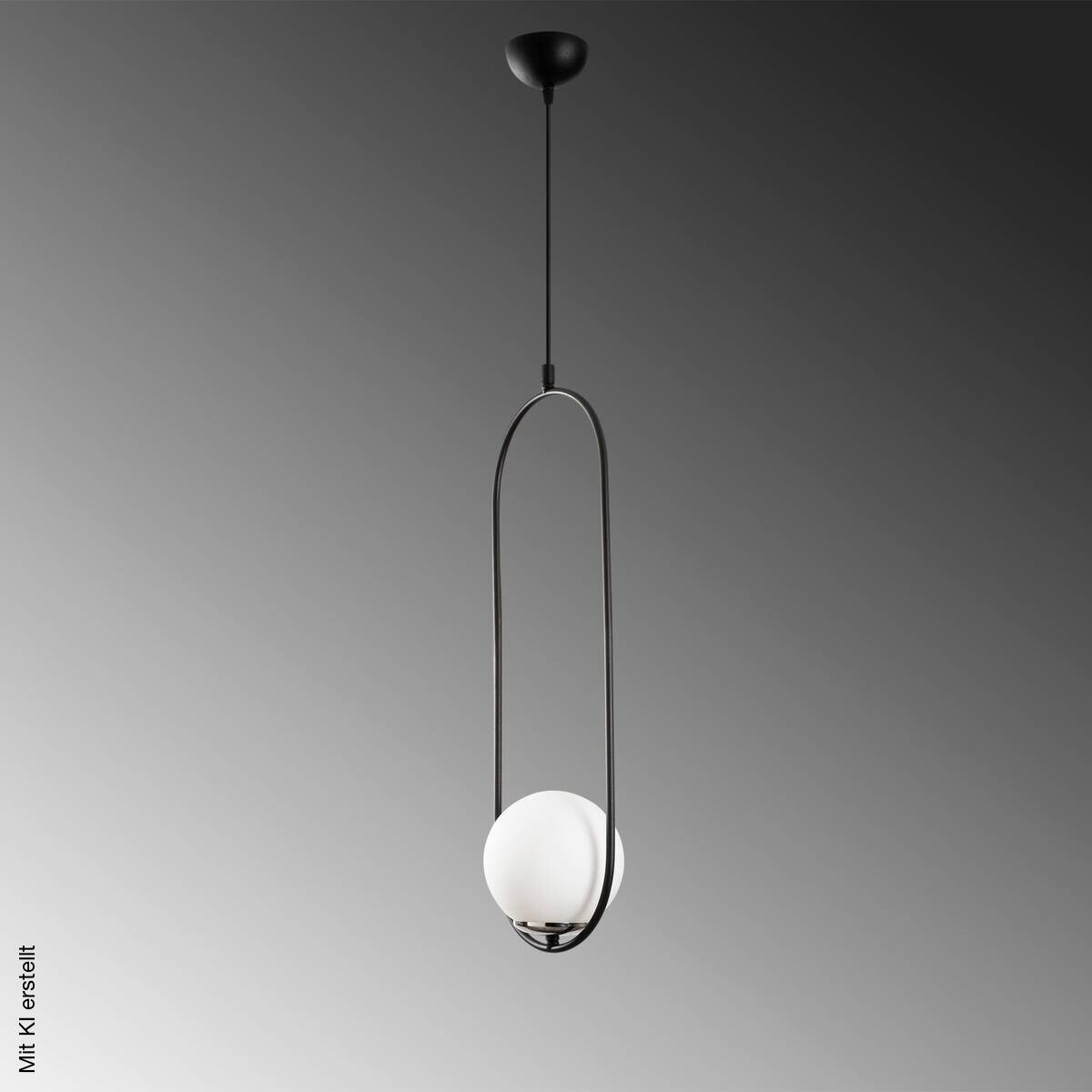 Opviq Pendelleuchte Mudoni schwarz weiß Glas B/H/T/L: ca. 20x146x15x20 cm E27 1 Brennstellen