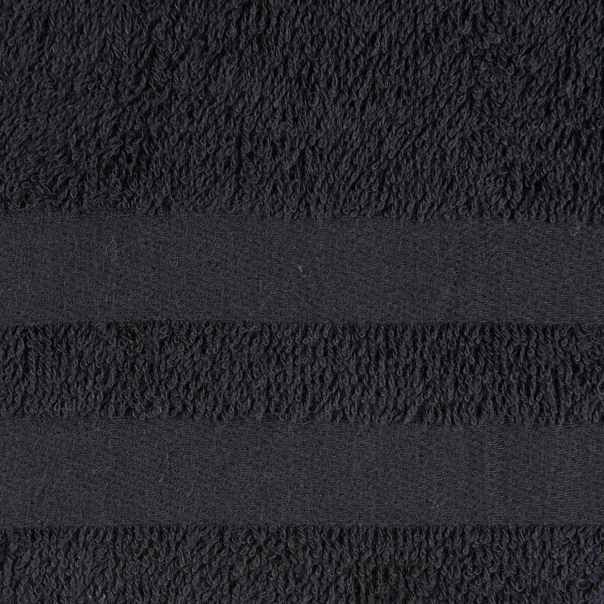 Handtuch Miami schwarz Baumwolle B/L: ca. 50x100 cm