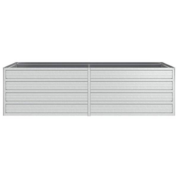 Garten-Hochbeet silber Stahl B/H/L: ca. 80x45x160 cm