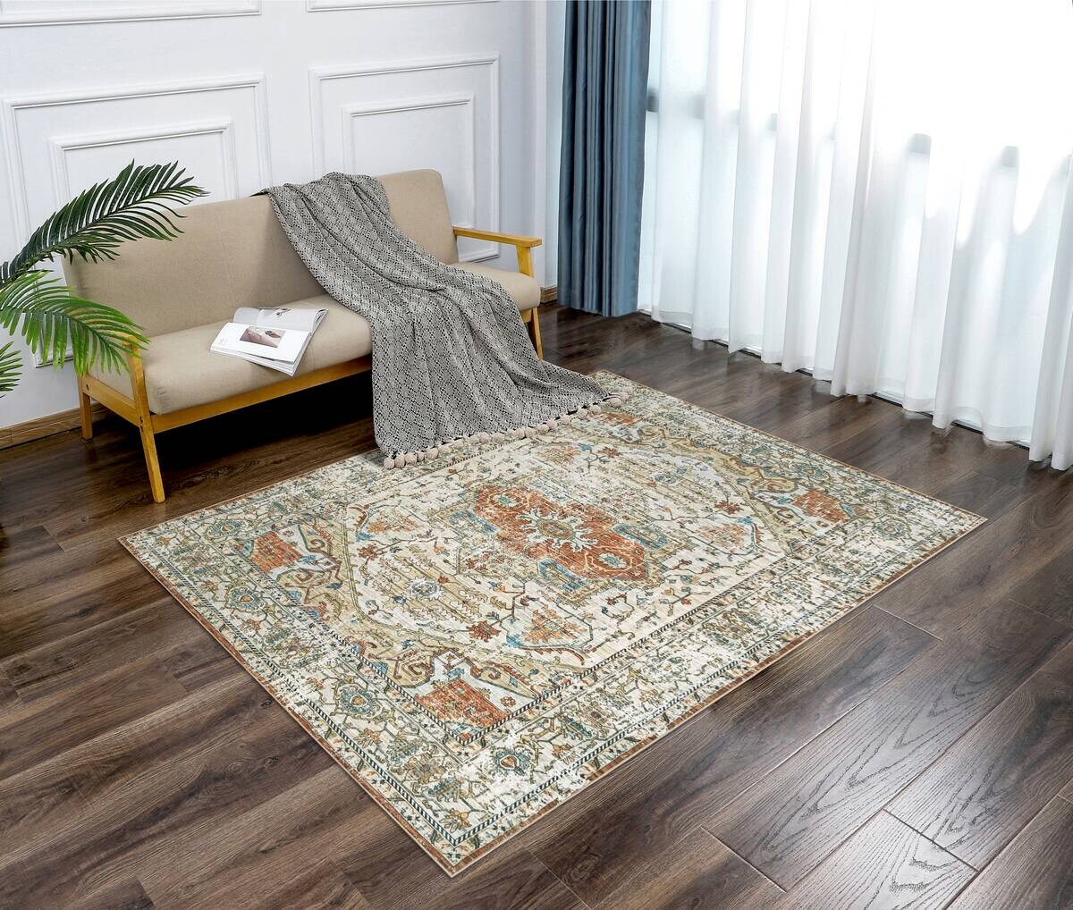 Teppich Silk beige B/L: ca. 120x160 cm