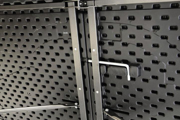 VCM Klapptisch schwarz Metall B/H/L: ca. 75x70x180 cm