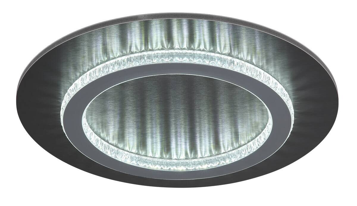 GLOBO LED-Deckenleuchte anthrazit hellgrau mattschwarz Kunststoff Metall H/D: ca. 5,5x35 cm 1 Brennstellen