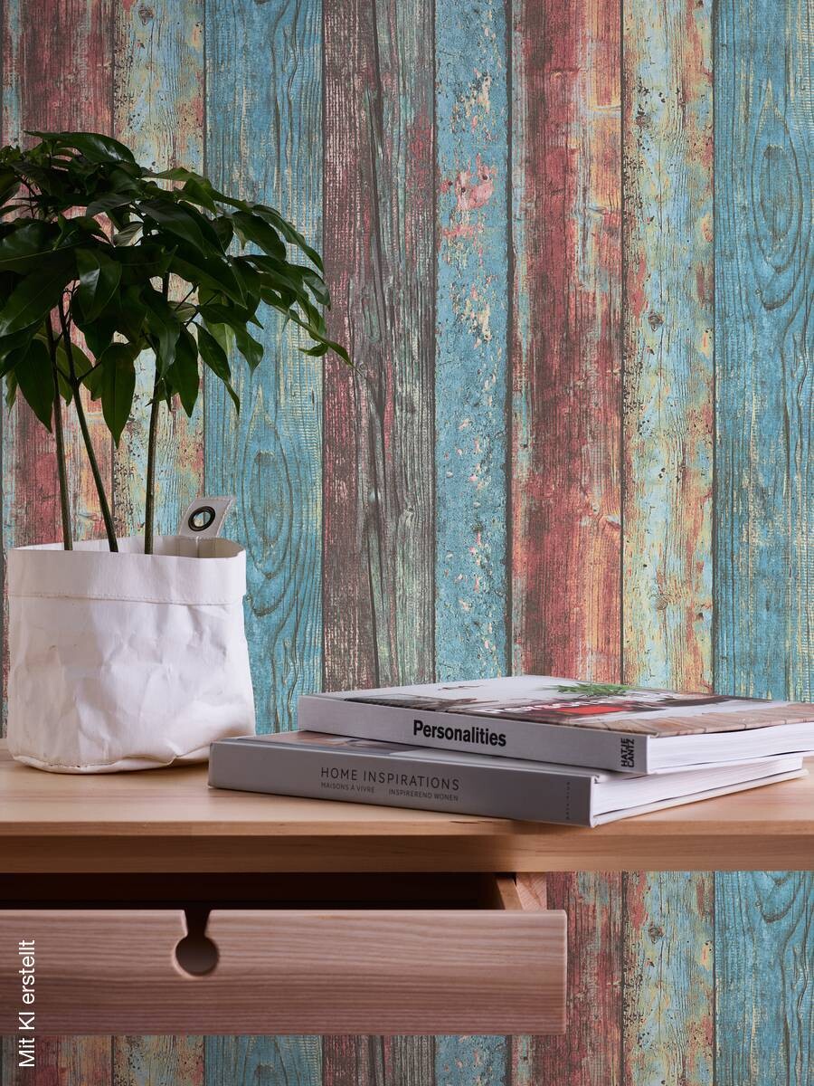 A.S.Creation Vliestapete Best of Woodn Stone 2nd Edition Holzoptik bunt B/L: ca. 53x1005 cm