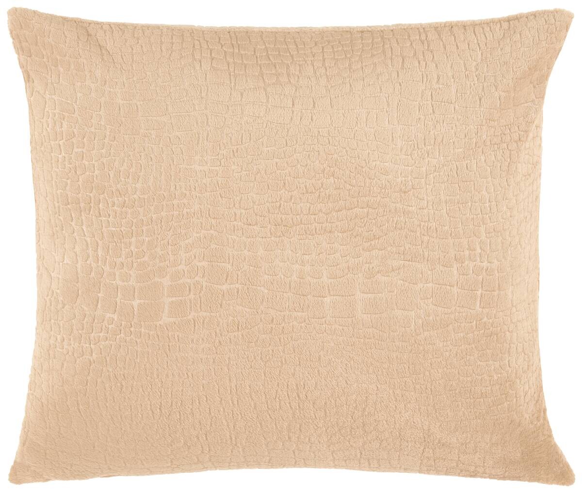 Dekokissen Croco beige Polyester B/L: ca. 45x45 cm