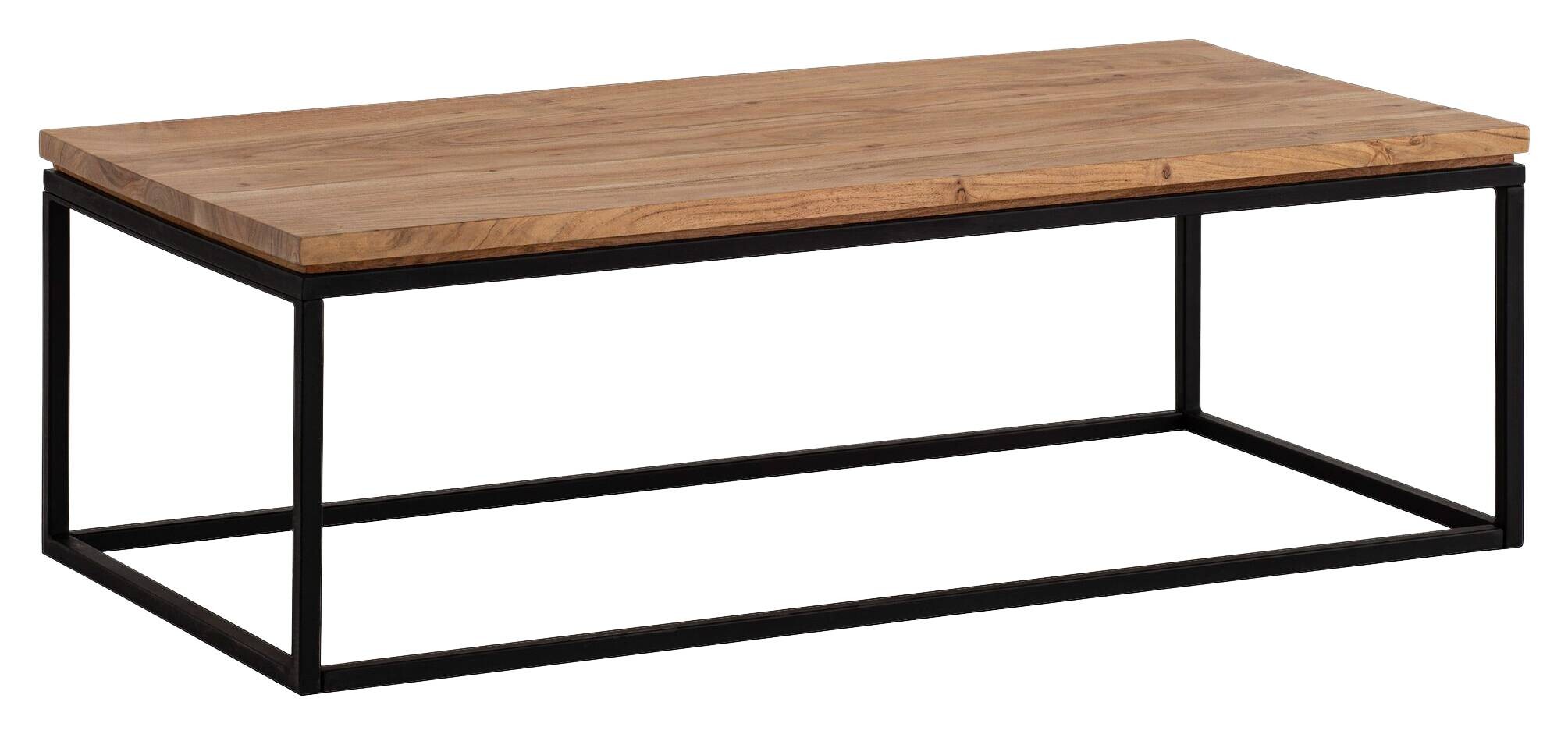 Wohnling Couchtisch braun Akazie B/H/T: ca. 120x40x60 cm