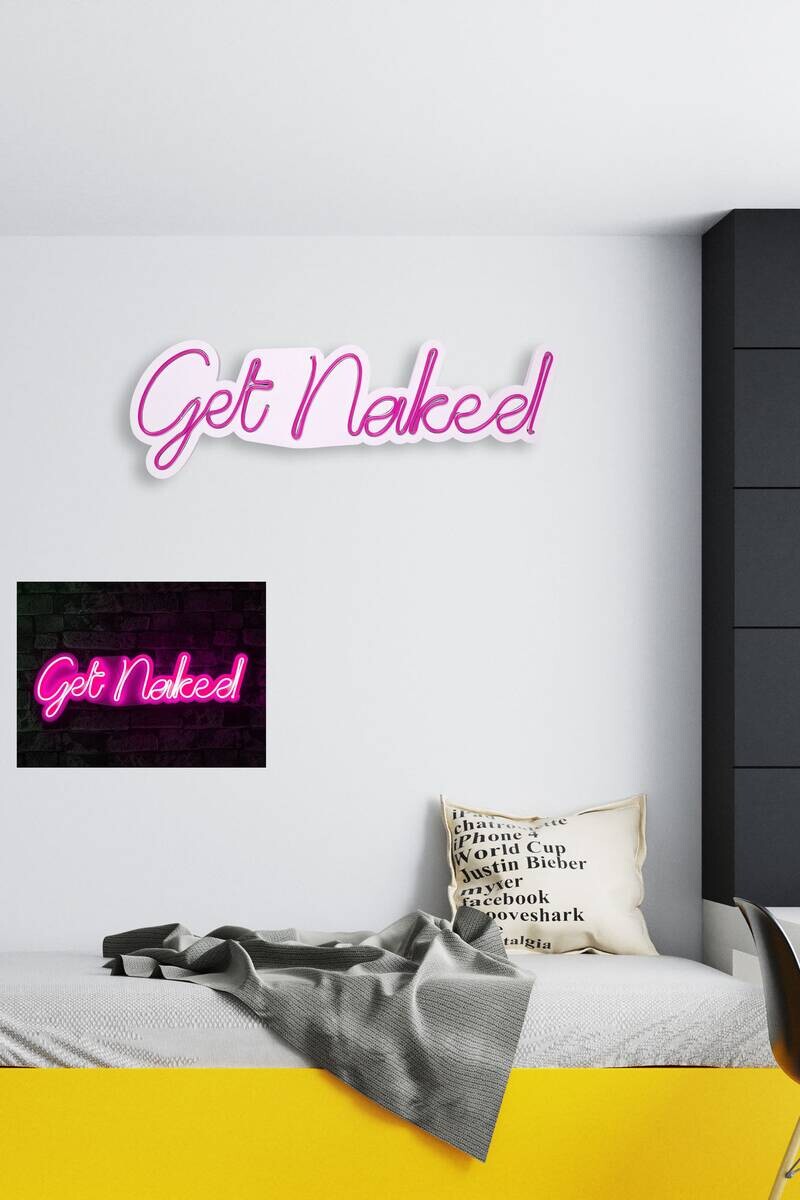 Opviq LED-Wandleuchte rosa PVC B/H/T/L: ca. 62x20x2x62 cm