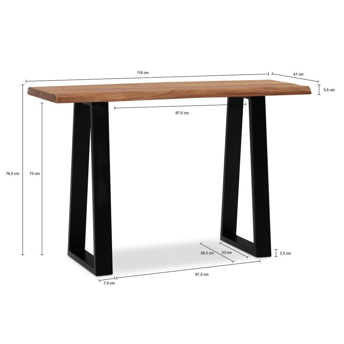 Schreibtisch B/H/T: ca. 118x76x41 cm