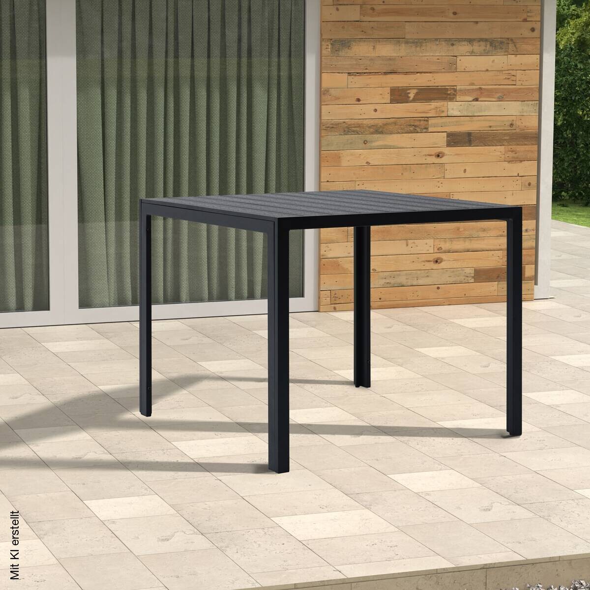 POCOline Gartentisch Mila schwarz Alu B/H/L: ca. 90x74x90 cm