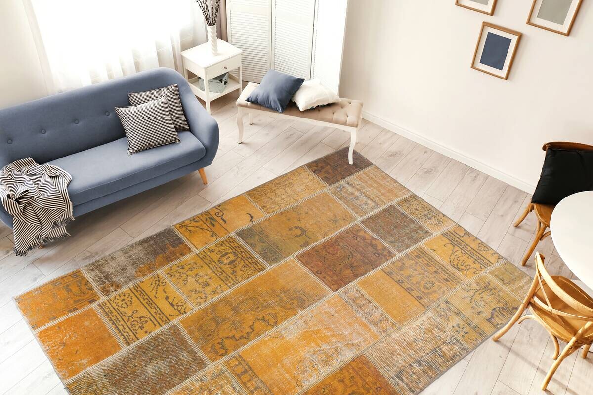 360Living Teppich Faye gold B/L: ca. 110x180 cm