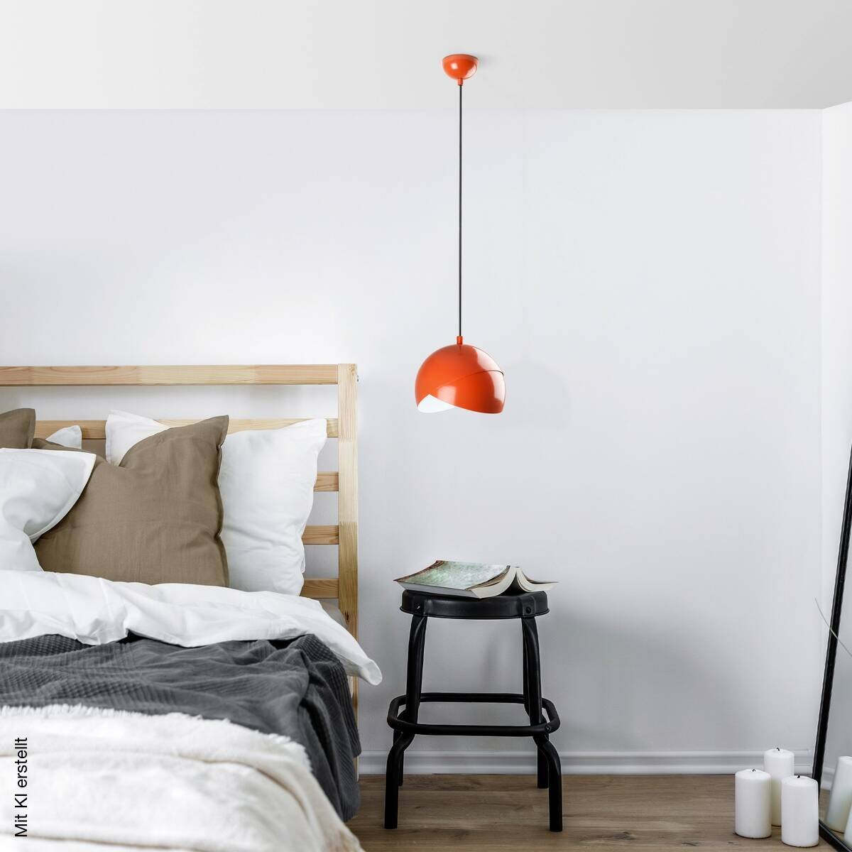 Opviq Pendelleuchte orange B/H/T: ca. 20x114x20 cm E27 1 Brennstellen