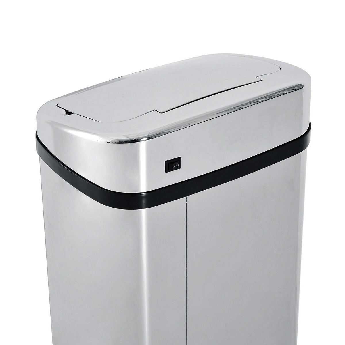 HOMCOM Mülleimer mit Sensor silber B/H/L: ca. 25x84x33 cm