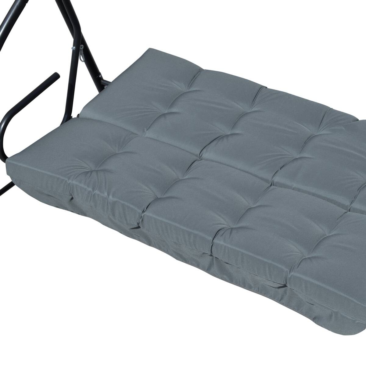 Outsunny Sitzkissen dunkelgrau Schaumstoff B/H/L: ca. 100x8x170 cm