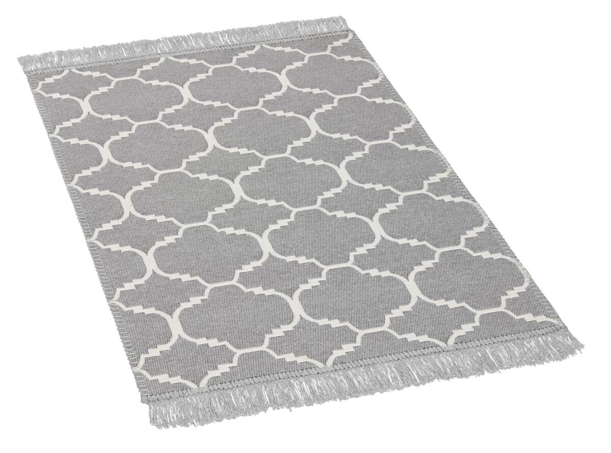 Teppich Boho Kilim schwarz B/L: ca. 60x90 cm