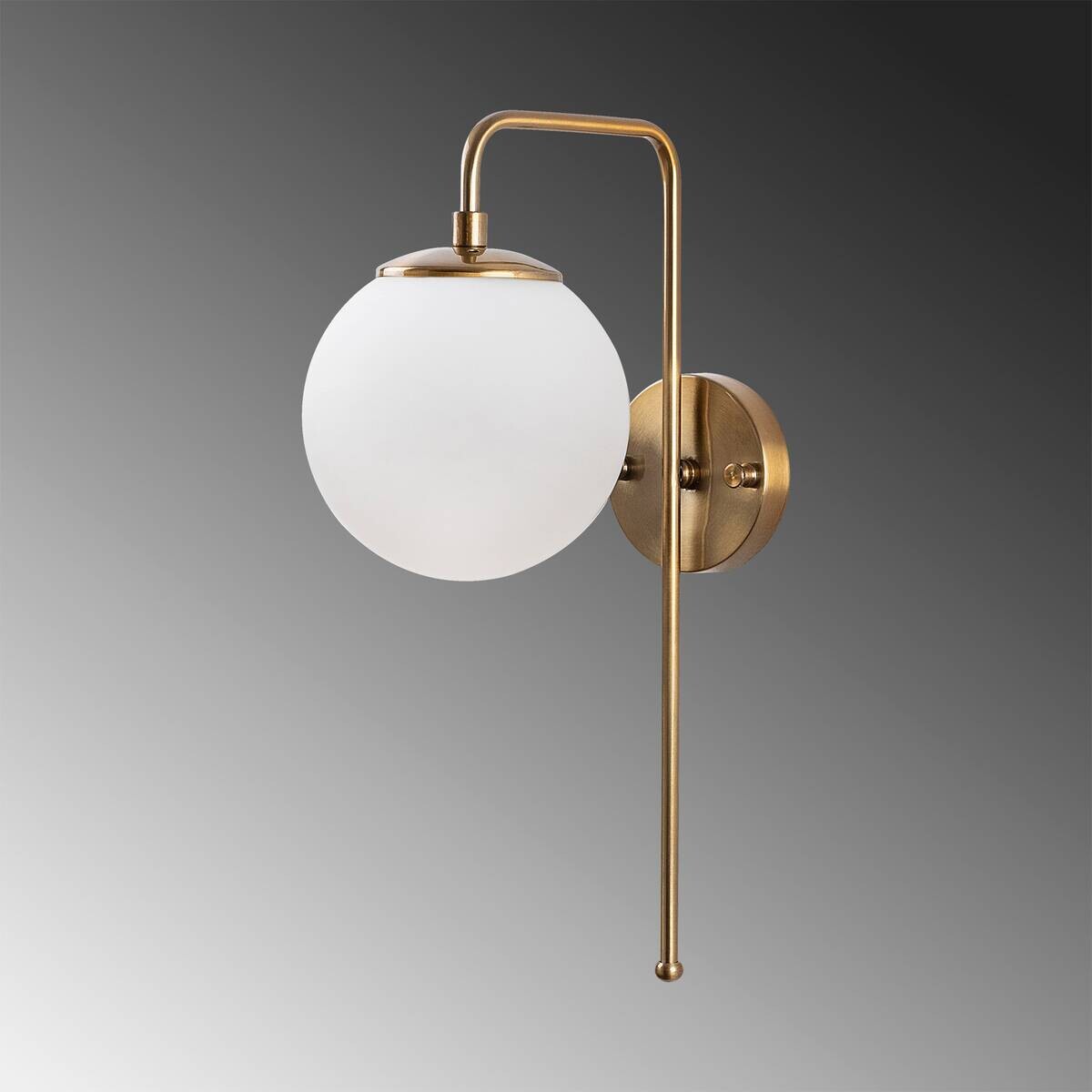 Opviq Wandleuchte Viran bronze Metall Glas B/H/T/L/D: ca. 28x43x28x15x15 cm E14 1 Brennstellen