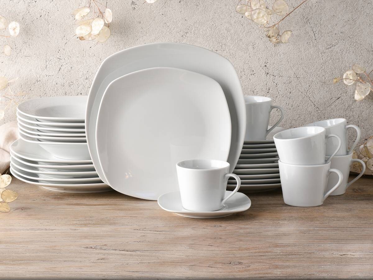 CreaTable Kombiservice Amelie weiß Porzellan 30 tlg.